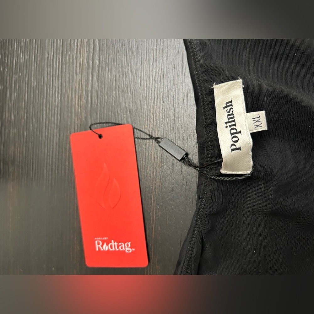 Popilush Long Sleeve Henley Bodysuit Tummy Control Shapewear RedTag - Picture 8 of 8